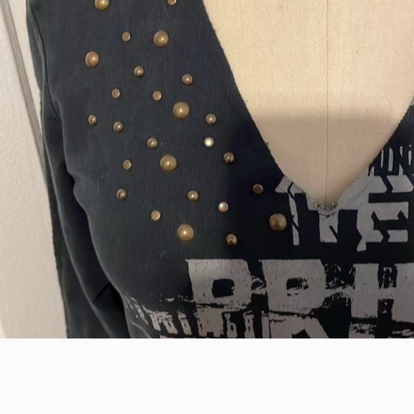 PRIMEVIL Rare HOODED ROCKER DRESS. L - Picture 7 of 8